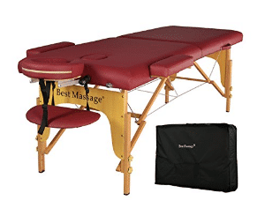 BestMassage PU Portable Massage Table w/Free Carry Case