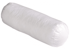 Newpoint 100-Percent Cotton 6 by 16 Neckroll Pillow Pairs, White