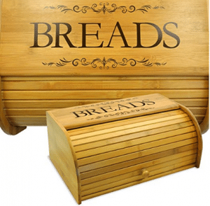 Cookbook People Classic Filigree Wood Bread Bin