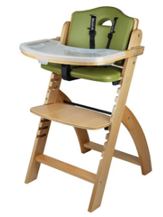 Abiie Beyond Wooden High Chair With Tray