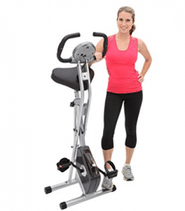 Exerpeutic Folding Magnetic Upright Bike with Pulse