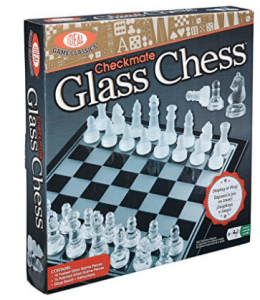 Ideal Checkmate Glass Chess Set