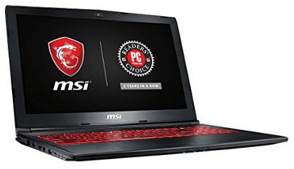 MSI GL62M 7REX-1896US 15.6" Full HD Thin and Light Gaming Laptop Computer Quad Core i7-7700HQ