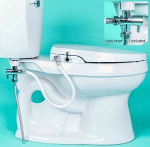 GenieBidet Seat - Self Cleaning Dual Nozzles. Rear & Feminine Cleaning