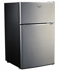 Whirlpool Compact Refrigerator Freezer Fridge Kitchen Appliance Counter Depth Small Stainless Steel Mini