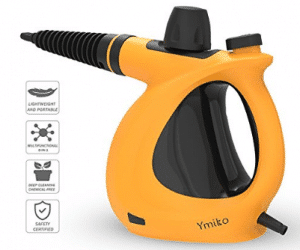 Handheld Steam Cleaner, Ymiko Multi-Purpose Pressurized Steam Cleaner with 9-Piece Accessories for Stubborn Stains Removal in Bathroom