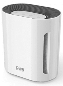 PureZone 3-in-1 True HEPA Air Purifier – 3 Speeds Plus UV-C Air Sanitizer – Eliminates Dust
