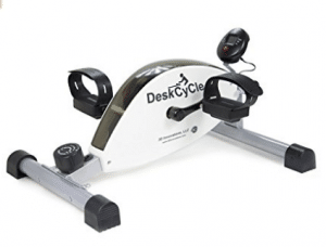 DeskCycle Desk Exercise Bike Pedal Exerciser, White
