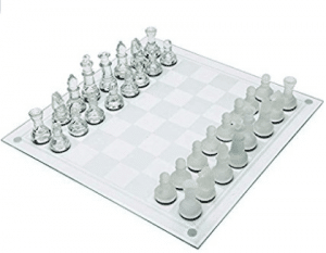 Maxam 33 Piece Glass Chess Set