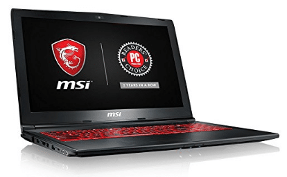 MSI GL62M 7RDX-2027 15.6" 94% NTSC Performance Gaming Laptop i7-7700HQ GTX 1050 2G 8GB 128GB SSD+1TB