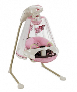 Fisher-Price - Papasan Cradle Swing, Mocha Butterfly