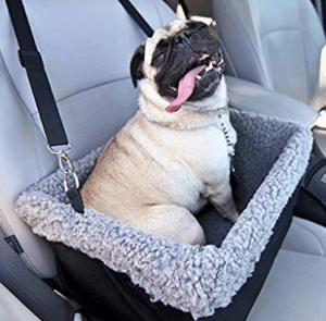 Deluxe Dog Booster Car Seat by Devoted Doggy Metal Frame Construction