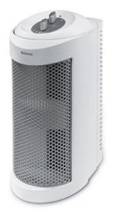 Holmes True HEPA Allergen Remover Mini Tower Air Purifier for Small Spaces, White