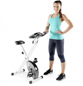 Marcy Foldable Exercise Bike - White