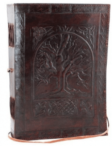 Large Tree of Life Leather Blank Book