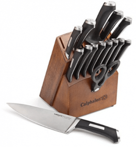 Calphalon Precision Series 16-Piece Cutlery Set with Wood Knife Block