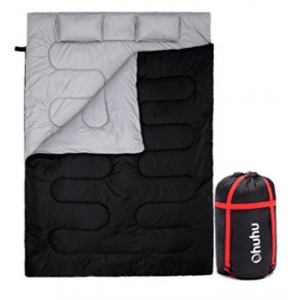 Double Sleeping Bag With 2 Pillows And A Carrying Bag