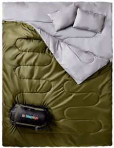 Double Sleeping Bag For Backpacking, Camping