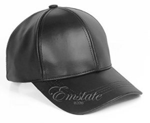 Emstate Genuine Cowhide Leather Baseball Cap Various Colors Made in USA Velcro Back