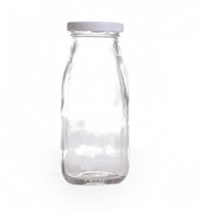 Dress My Cupcake DMC93341 12-Pack Vintage Glass Milk Bottles