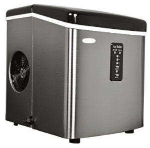 NewAir AI-100SS 28-Pound Portable Ice Maker, Stainless Steel