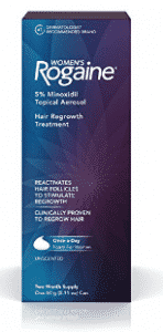 Women's Rogaine Treatment for Hair Loss and Hair Thinning Once-A-Day Minoxidil Foam