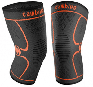 Cambivo 2 Pack Knee Brace, Knee Compression Sleeve Support for Running