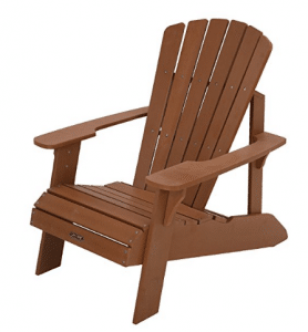 Lifetime Faux Wood Adirondack Chair, Light Brown - 60064