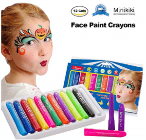 MiniKIKI Face Paint Crayons, Face Painting Kits