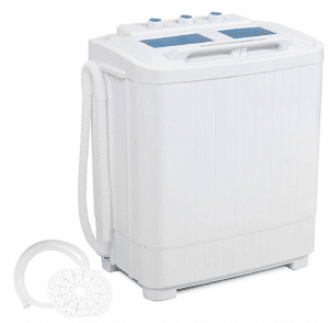 DELLA Electric Small Mini Portable Compact Washer Washing Machine (33L Washer & 16L Dryer)