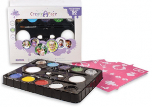 Face Painting Kit + 32 Stencils (Paints 50 - 80 Faces) Body Makeup