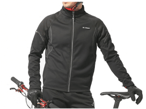 4ucycling Windproof Full Zip Wind Jacket with 3-layers Composite Stretchy Fabric