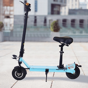 Ancheer Electric Scooters for Adults with Seat and Dual Suspension- Foldable Escooter for Women/Men