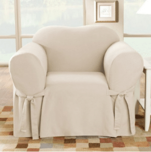 Sure Fit Cotton Duck - Chair Slipcover - Natural (SF26806)