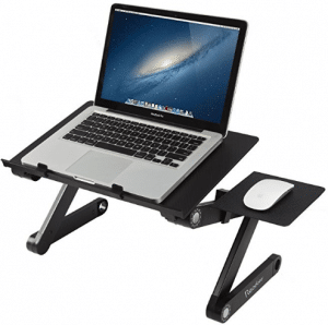 Readaeer Portable Adjustable Laptop Computer Desk Stand Table(Black)