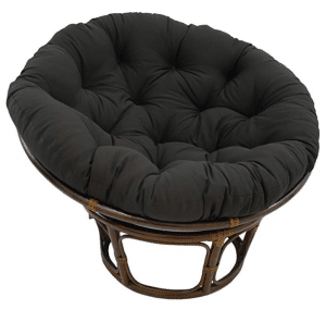 Blazing Needles Solid Twill Papasan Chair Cushion