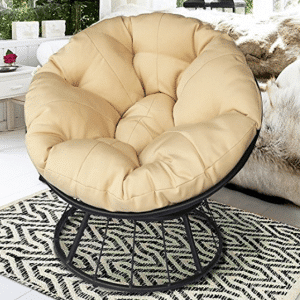 ART TO REAL Papasan Lounge Chair with Soft Cushion - Papasan Chairs with Cushions