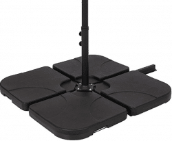 Best Choice Products Patio 4-Piece Cantilever Offset Umbrella Base Stand