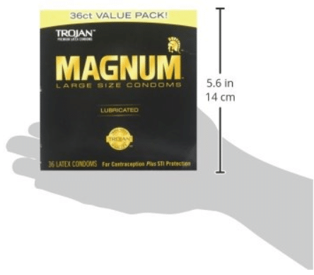 TROJAN Magnum Lubricated Latex Large Size Condoms