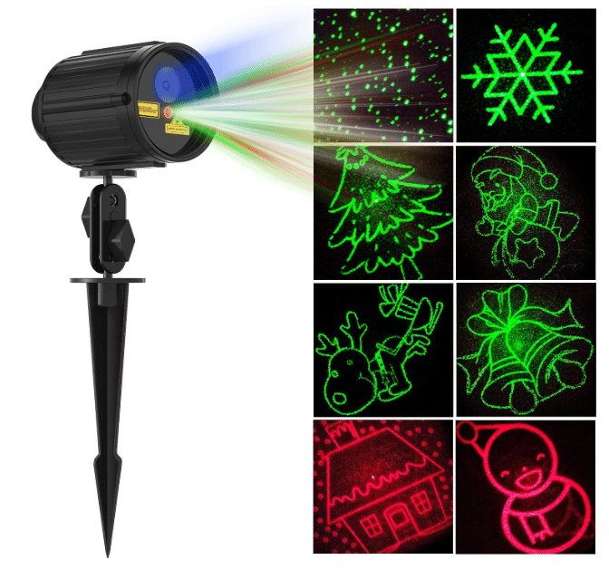 1byone christmas outdoor laser light projector