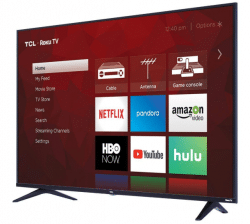 TCL 65S517 65-Inch 4K Ultra HD Roku Smart LED TV 