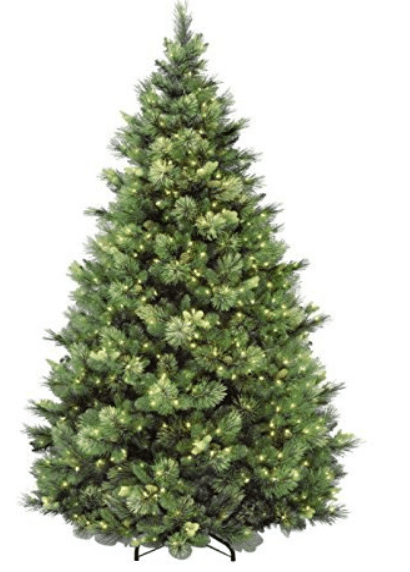 National Tree 7.5 Foot Carolina Pine Tree with Flocked Cones