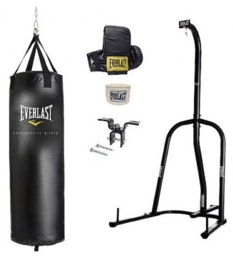 Everlast Single Station Heavy Bag Stand with Heavy Bag Kit