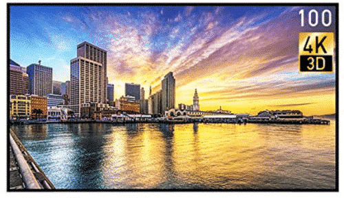 100 Inch LED TV (4K) Smart TV, Displayer, Monitor