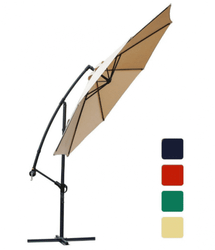 FARLAND Offset umbrella 10 Ft Cantilever Patio Umbrella Outdoor