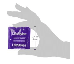Lifestyles Snugger Fit Condoms. 25 Pieces. Latex, Lubricated
