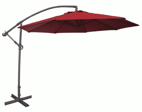 Abba Patio 10-Feet Offset Cantilever Umbrella 