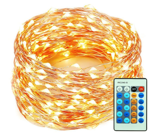 99 Feet 300 LEDs Copper Wire String Lights