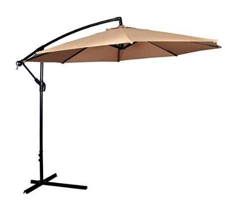 Umbrella Offset 10' Hanging Umbrella Outdoor Market Umbrella