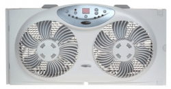 Bionaire BW2300-N Twin Reversible Airflow Window Fan with Remote Control